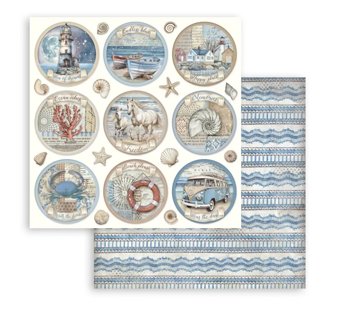 Hot Stamperia Scrapbook-Block "Silent Sea"