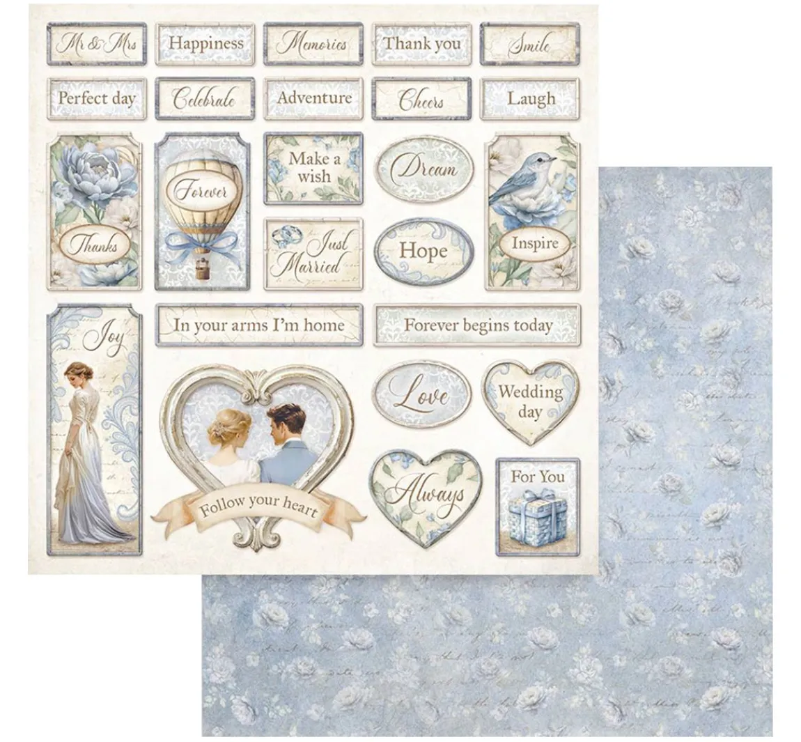 Clearance Stamperia Scrapbook-Block "Timeless"