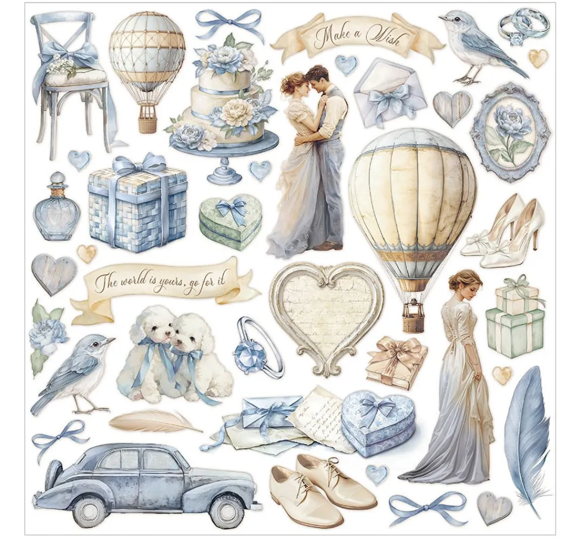Clearance Stamperia Scrapbook-Block "Timeless"