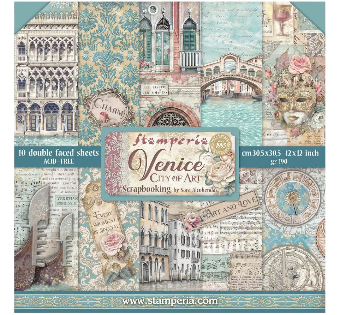 Best Stamperia Scrapbook-Block "Venice"