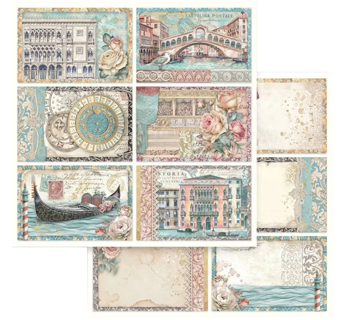 Best Stamperia Scrapbook-Block "Venice"