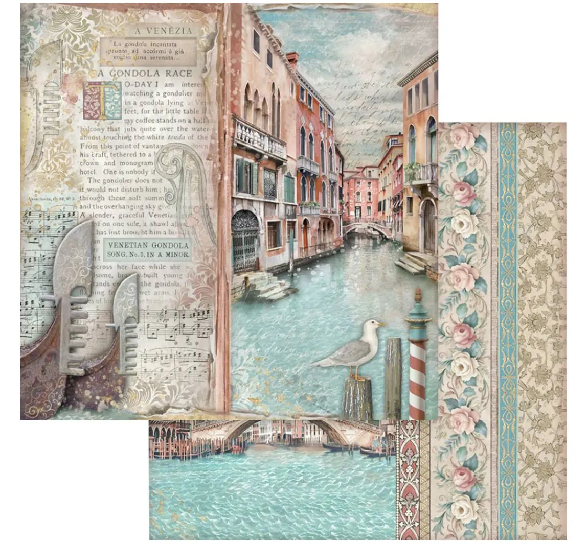 Best Stamperia Scrapbook-Block "Venice"