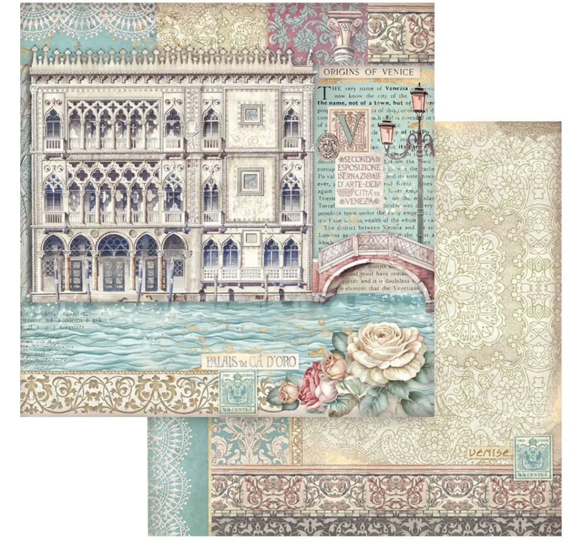 Best Stamperia Scrapbook-Block "Venice"