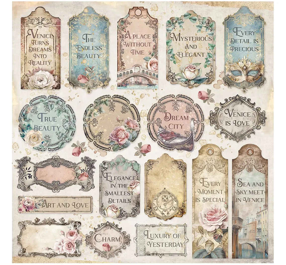 Best Stamperia Scrapbook-Block "Venice"