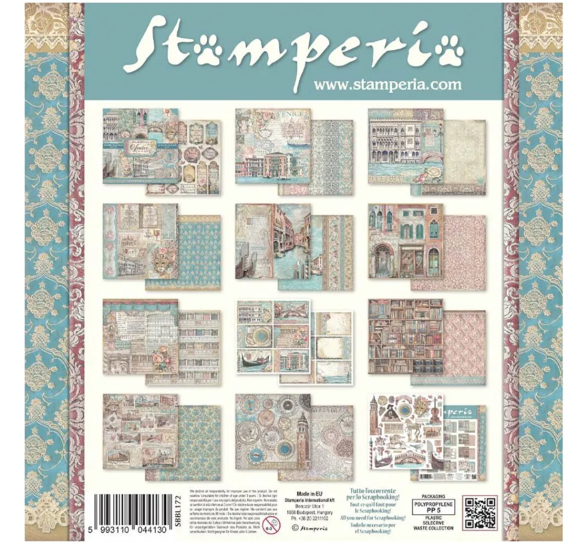Best Stamperia Scrapbook-Block "Venice"