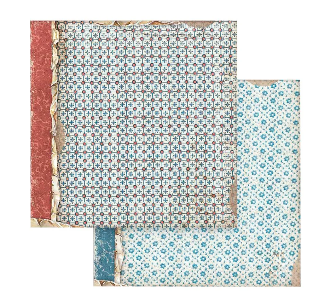 Best Stamperia Scrapbook-Block "Vintage Library Backgrounds"