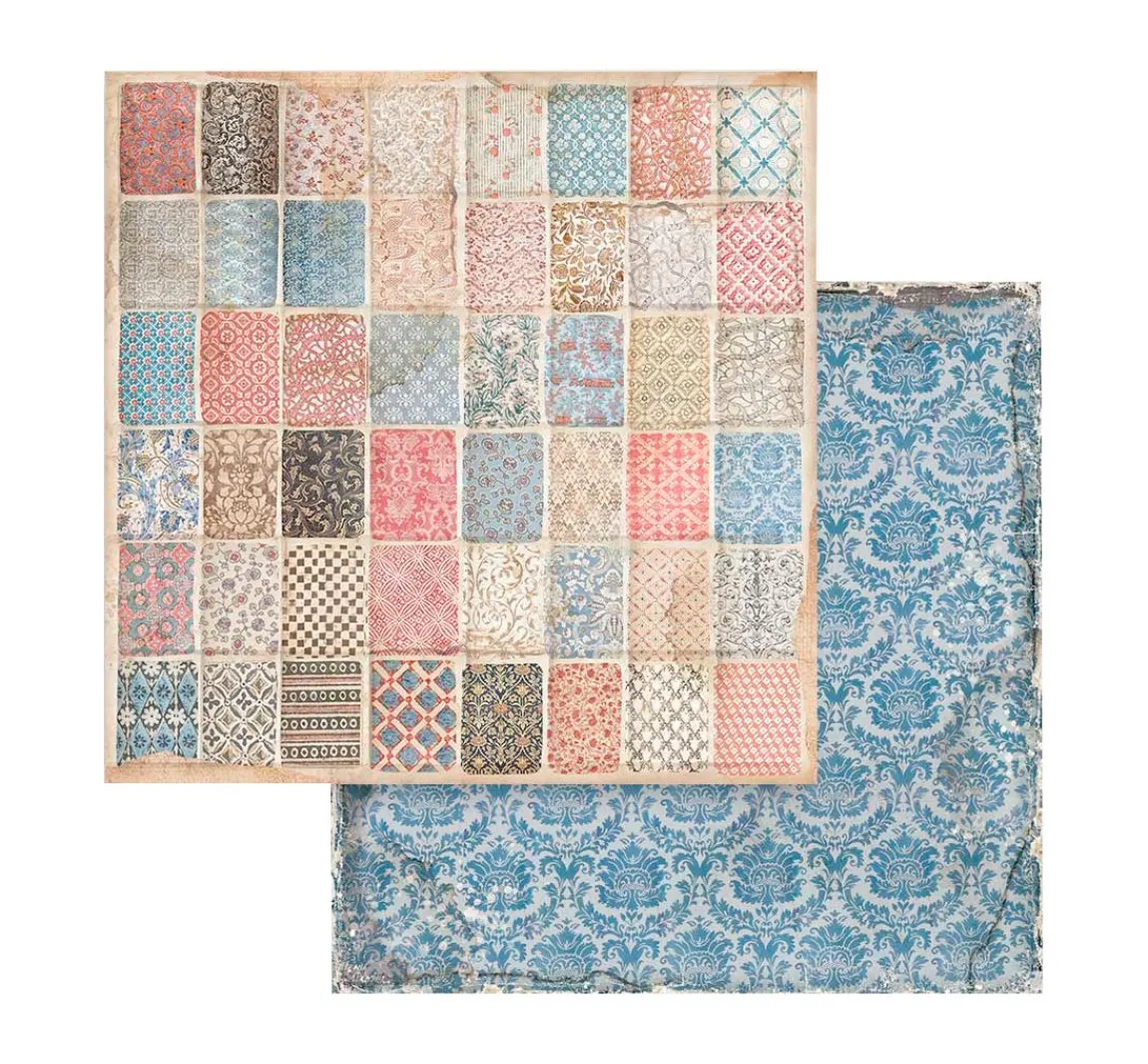 Best Stamperia Scrapbook-Block "Vintage Library Backgrounds"