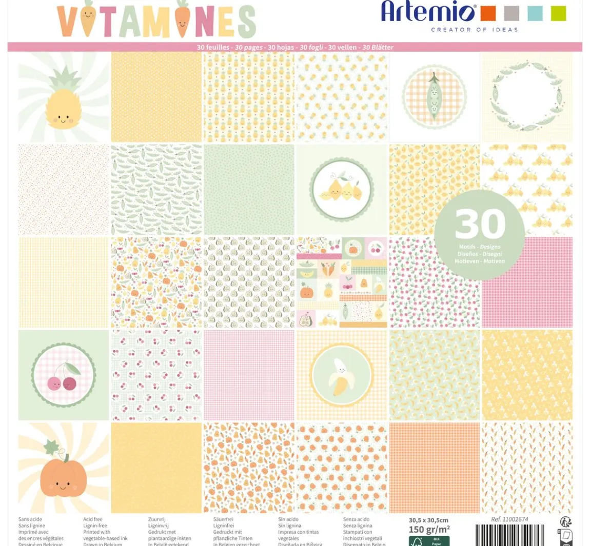 Artemio Scrapbook-Block "Vitamine"