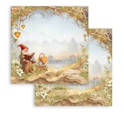 Outlet Stamperia Scrapbook-Block "Whispering Woods"