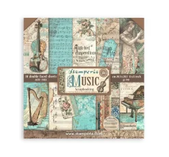 Outlet Stamperia Scrapbooking Pad "Music"