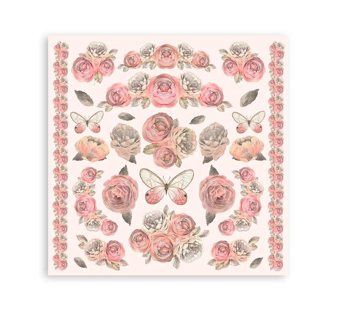 Sale Stamperia Scrapbooking Pad "Shabby Rose"