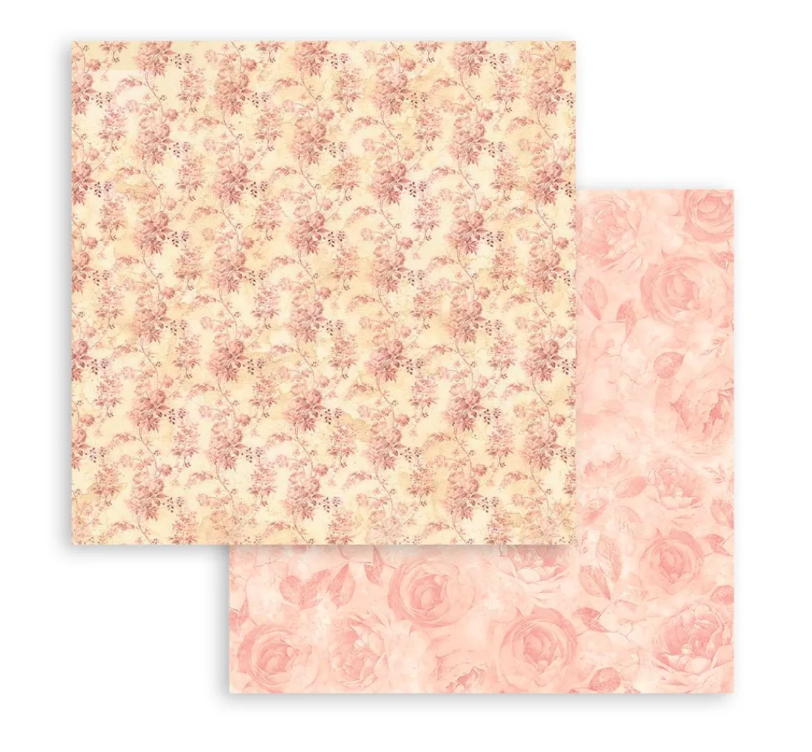 Sale Stamperia Scrapbooking Pad "Shabby Rose"