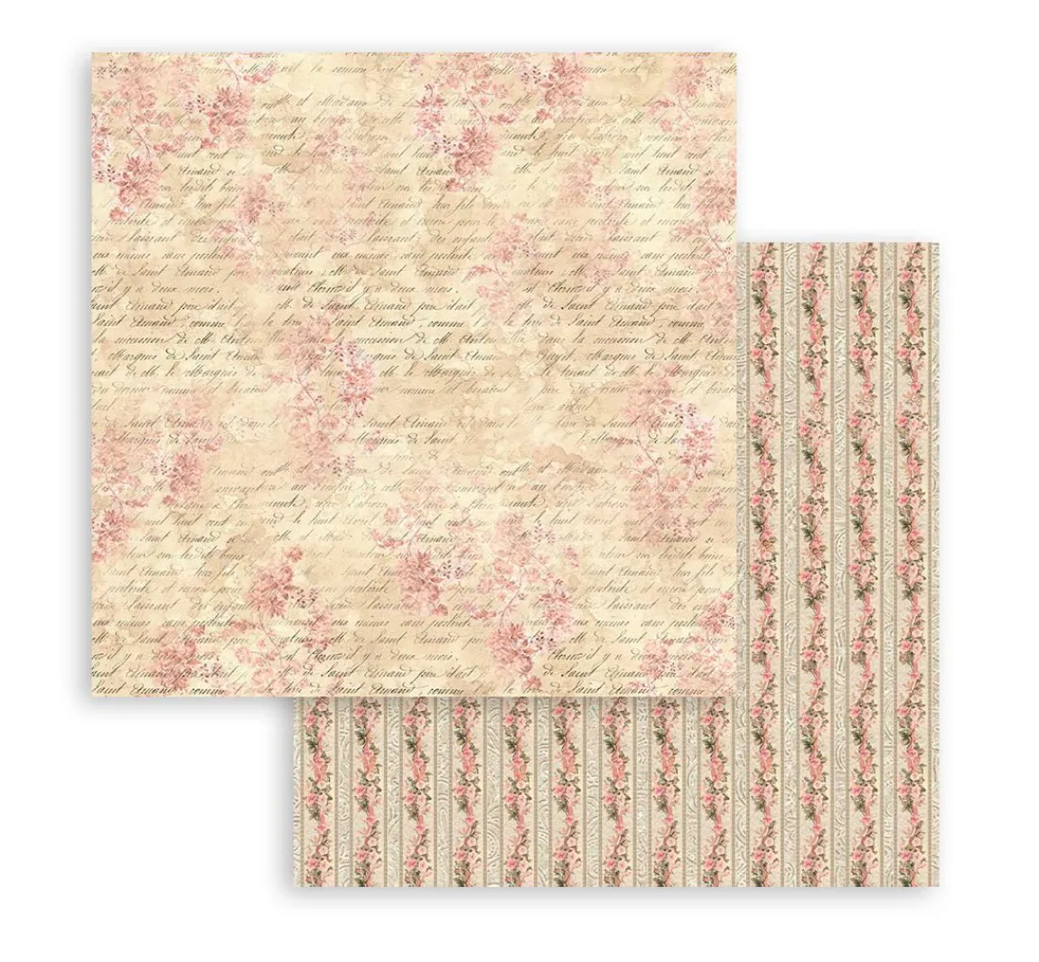 Sale Stamperia Scrapbooking Pad "Shabby Rose"