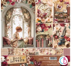 Clearance Ciao Bella Scrapbook-Papier "Book Lovers"