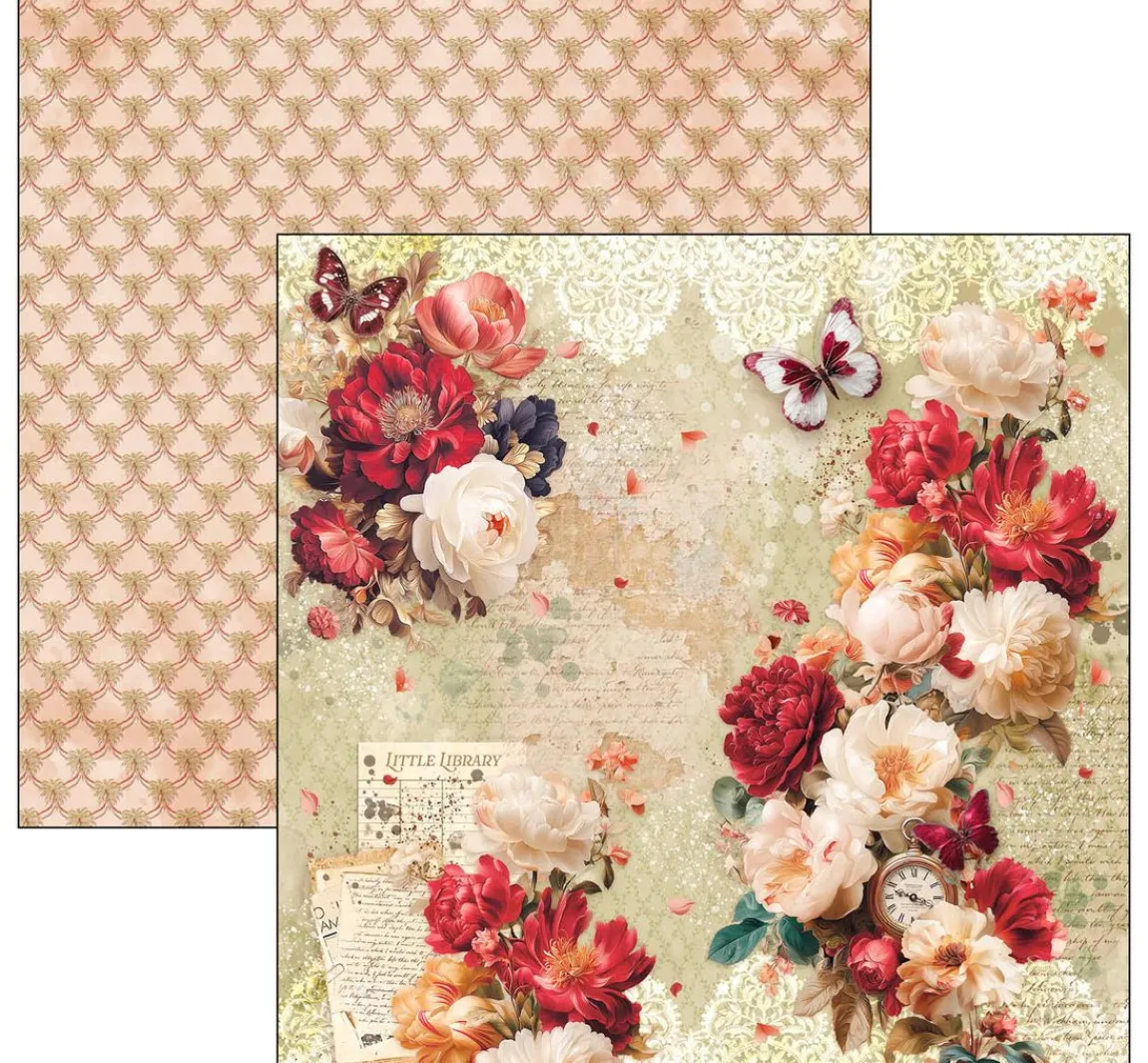 Clearance Ciao Bella Scrapbook-Papier "Book Lovers"