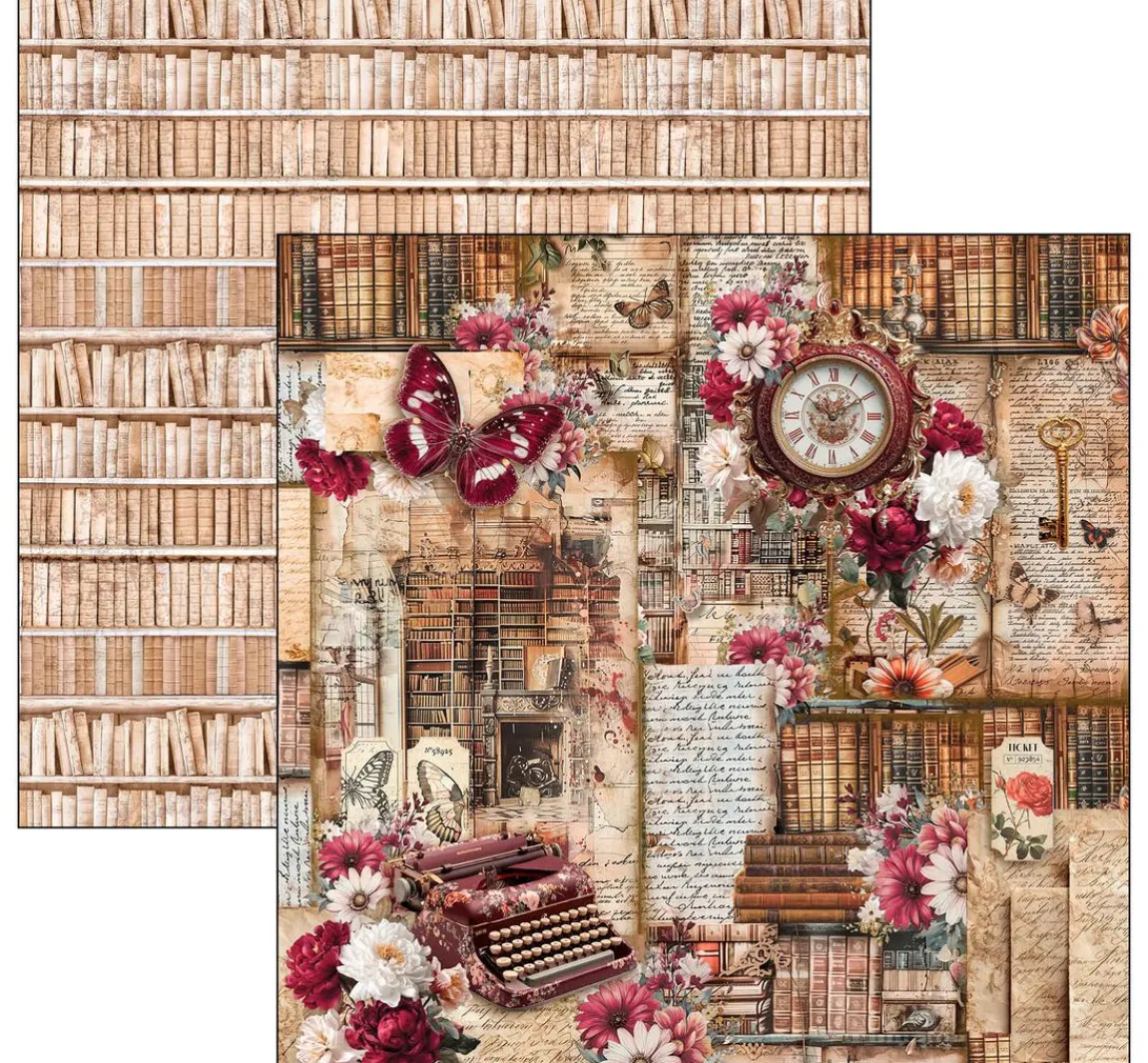 Clearance Ciao Bella Scrapbook-Papier "Book Lovers"