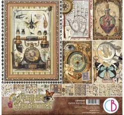 Hot Ciao Bella Scrapbook-Papier "Cabinet of Curiosities"