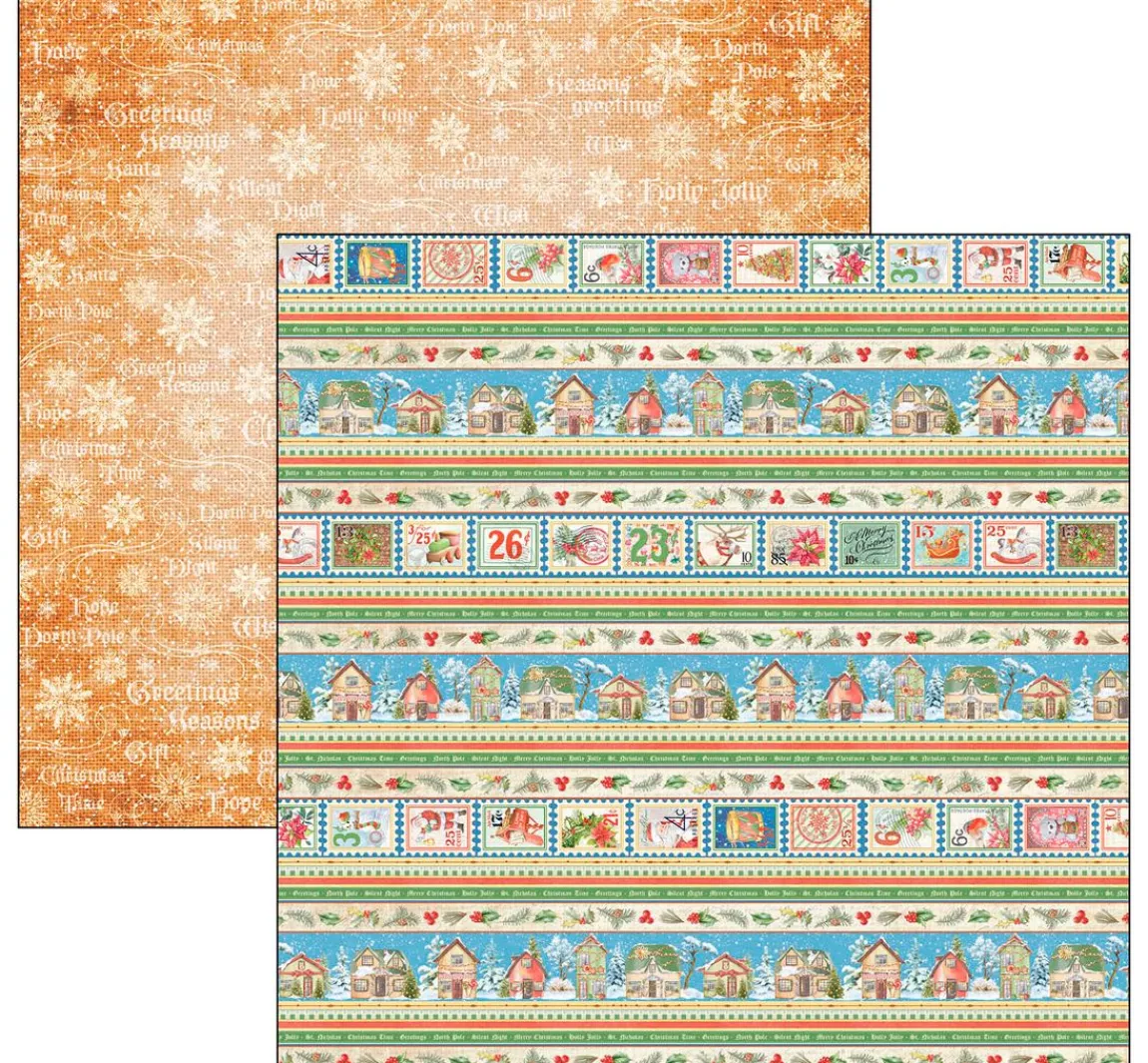 Hot Ciao Bella Scrapbook-Papier "Dear Santa"