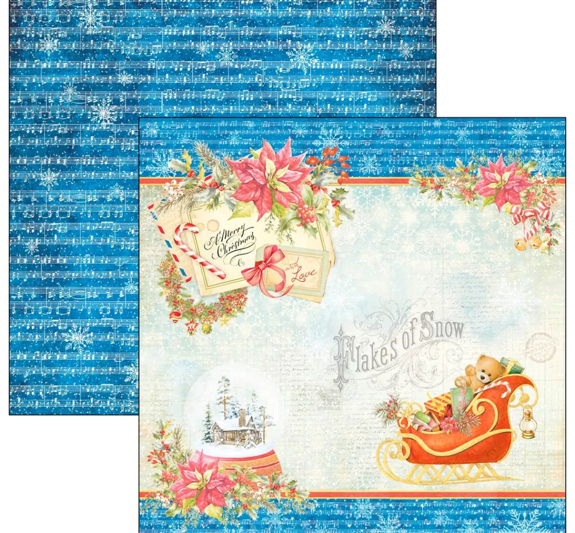 Hot Ciao Bella Scrapbook-Papier "Dear Santa"