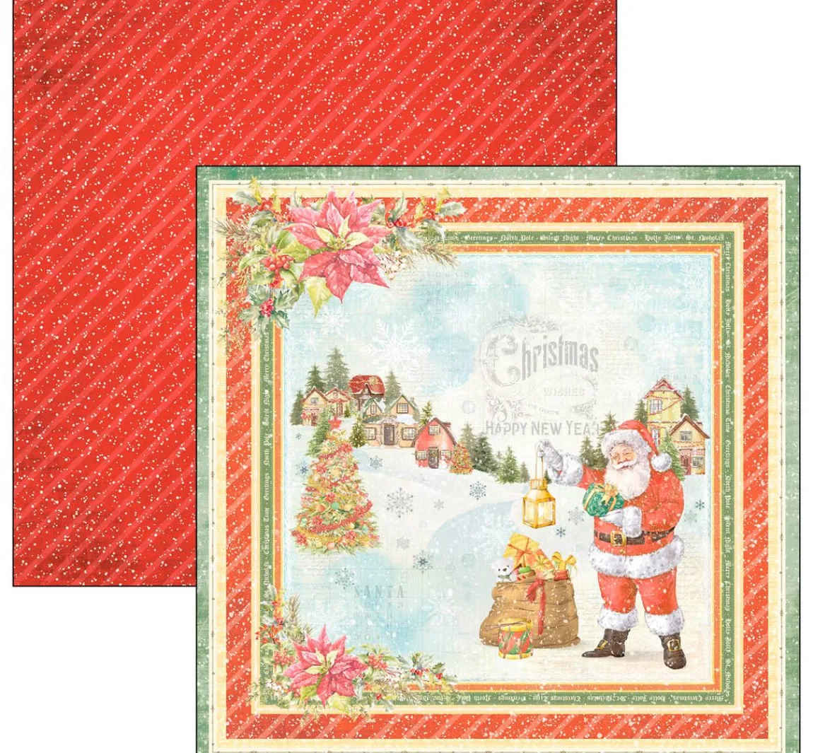 Hot Ciao Bella Scrapbook-Papier "Dear Santa"