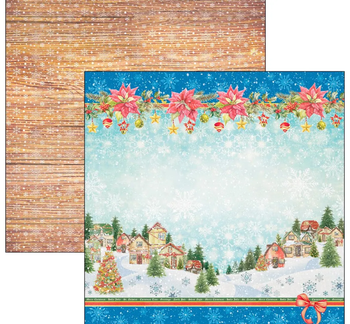 Hot Ciao Bella Scrapbook-Papier "Dear Santa"