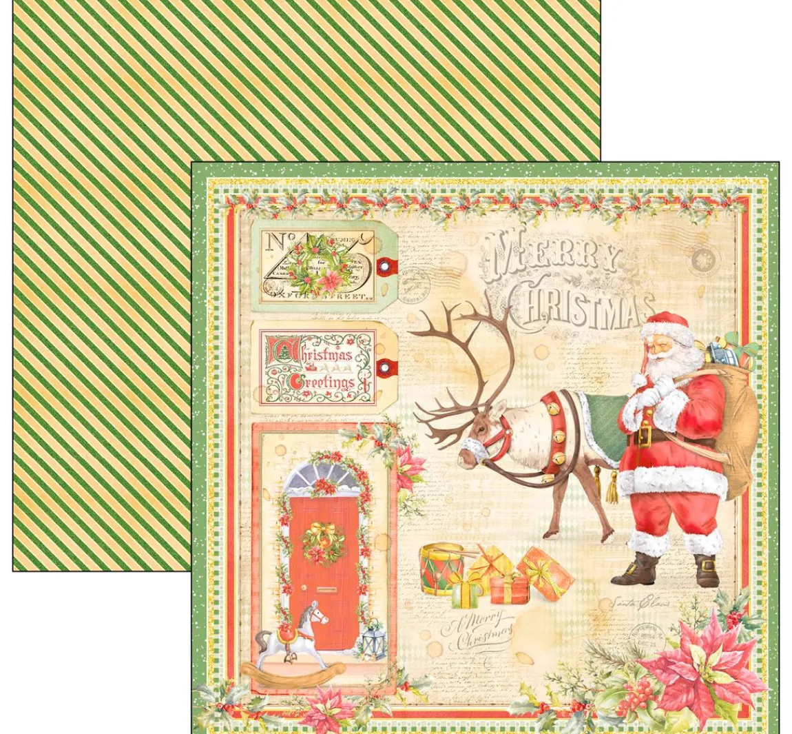 Hot Ciao Bella Scrapbook-Papier "Dear Santa"