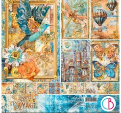 Best Ciao Bella Scrapbook-Papier "Esprit de Voyage"