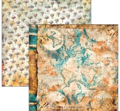 Best Ciao Bella Scrapbook-Papier "Esprit de Voyage"