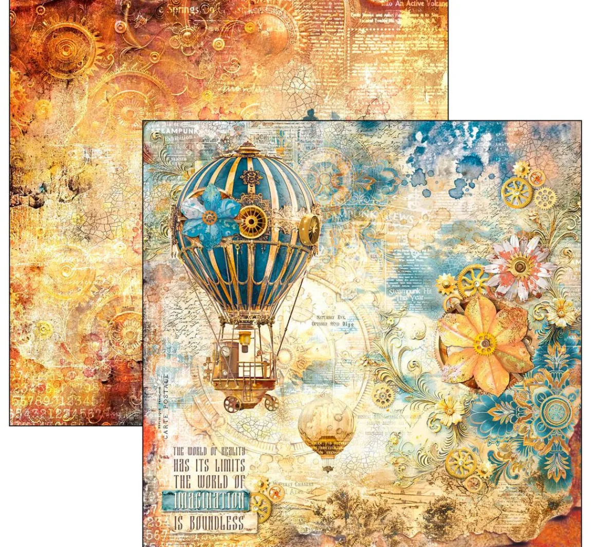 Best Ciao Bella Scrapbook-Papier "Esprit de Voyage"
