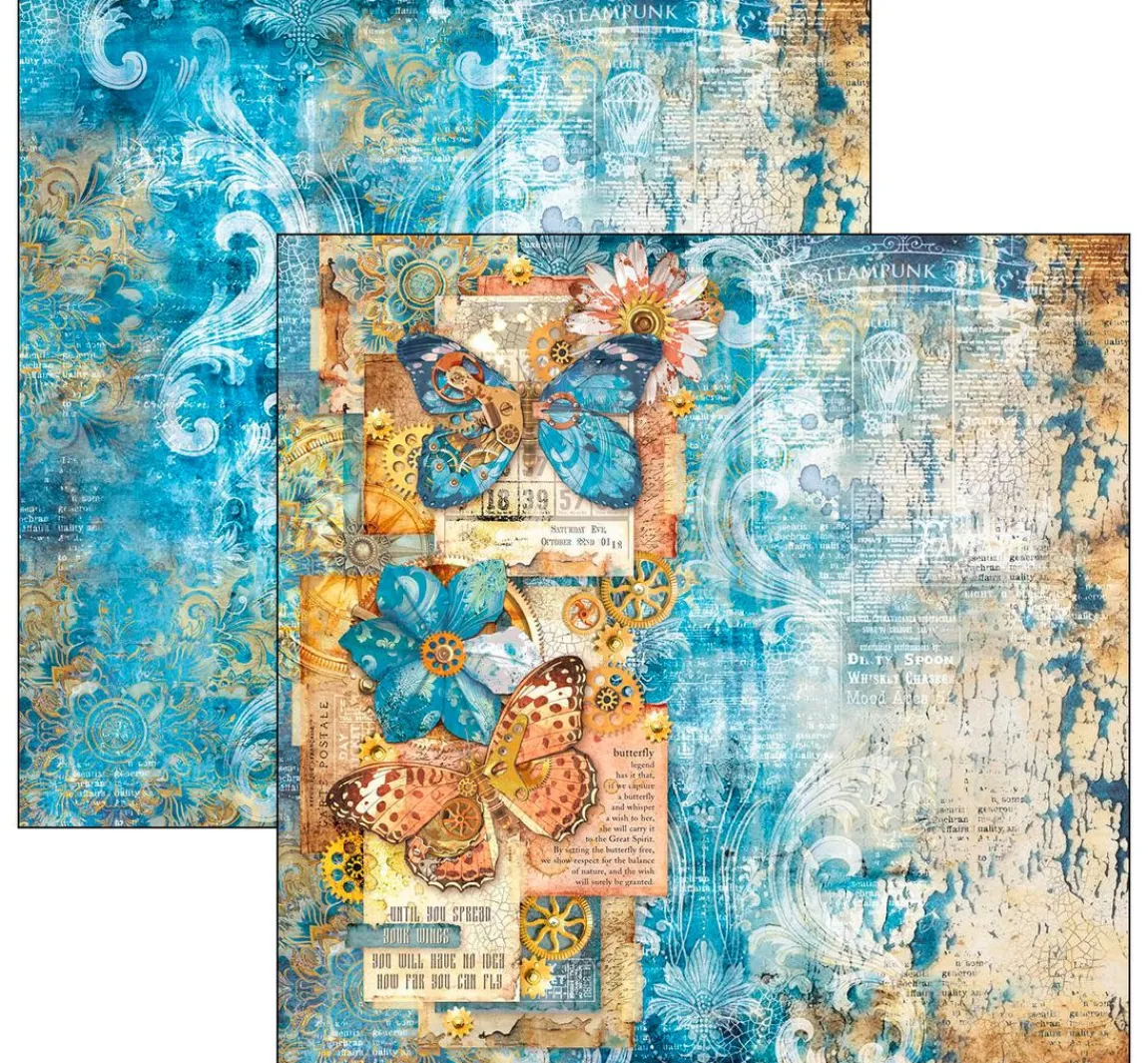 Best Ciao Bella Scrapbook-Papier "Esprit de Voyage"