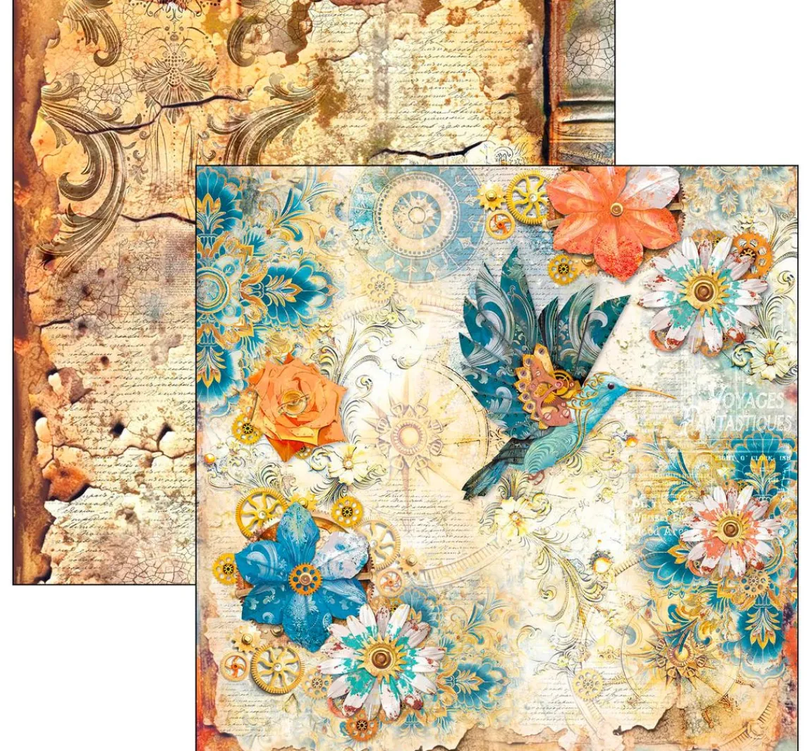 Best Ciao Bella Scrapbook-Papier "Esprit de Voyage"