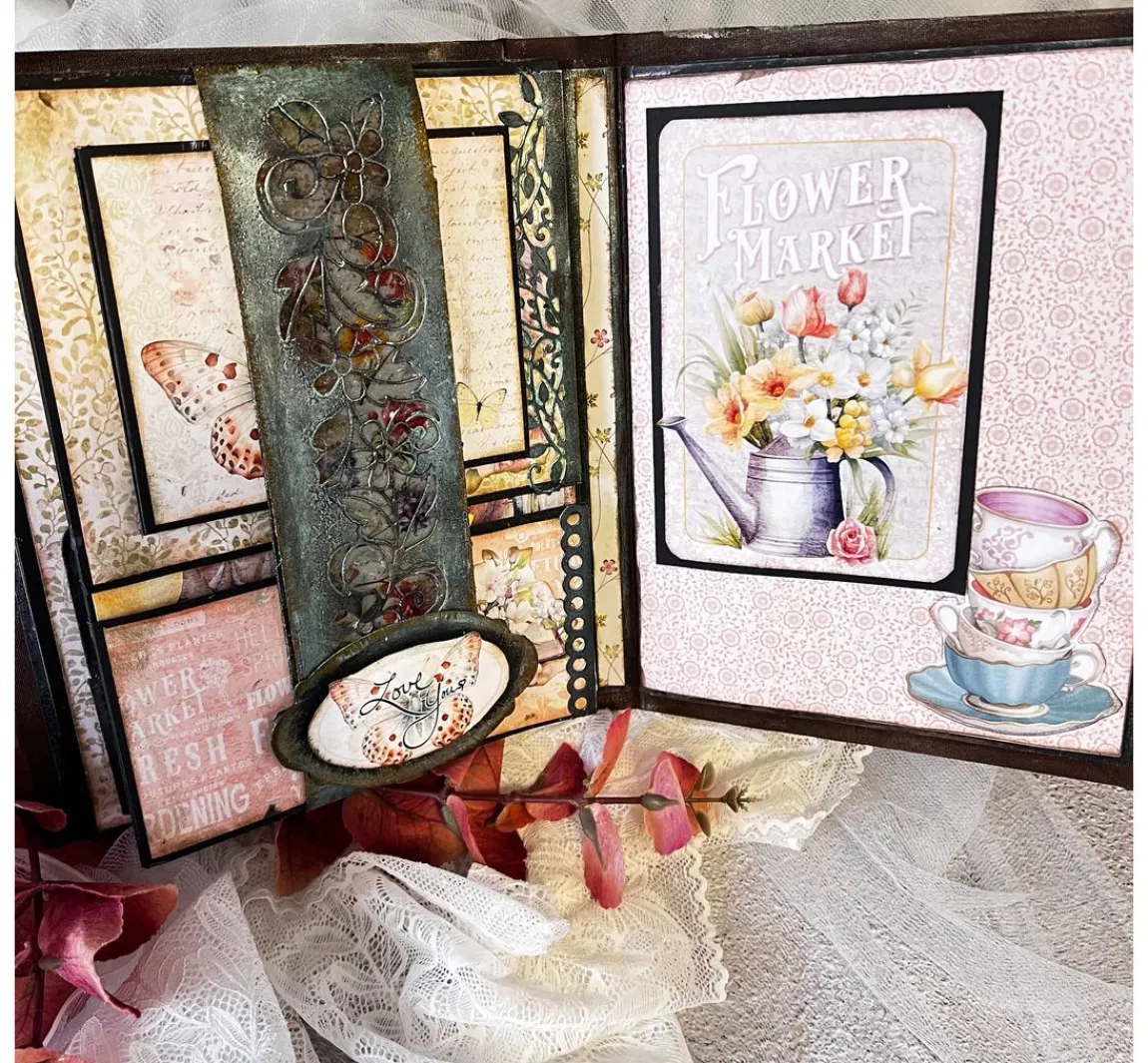 Discount Ciao Bella Scrapbook-Papier "Flower Shop"