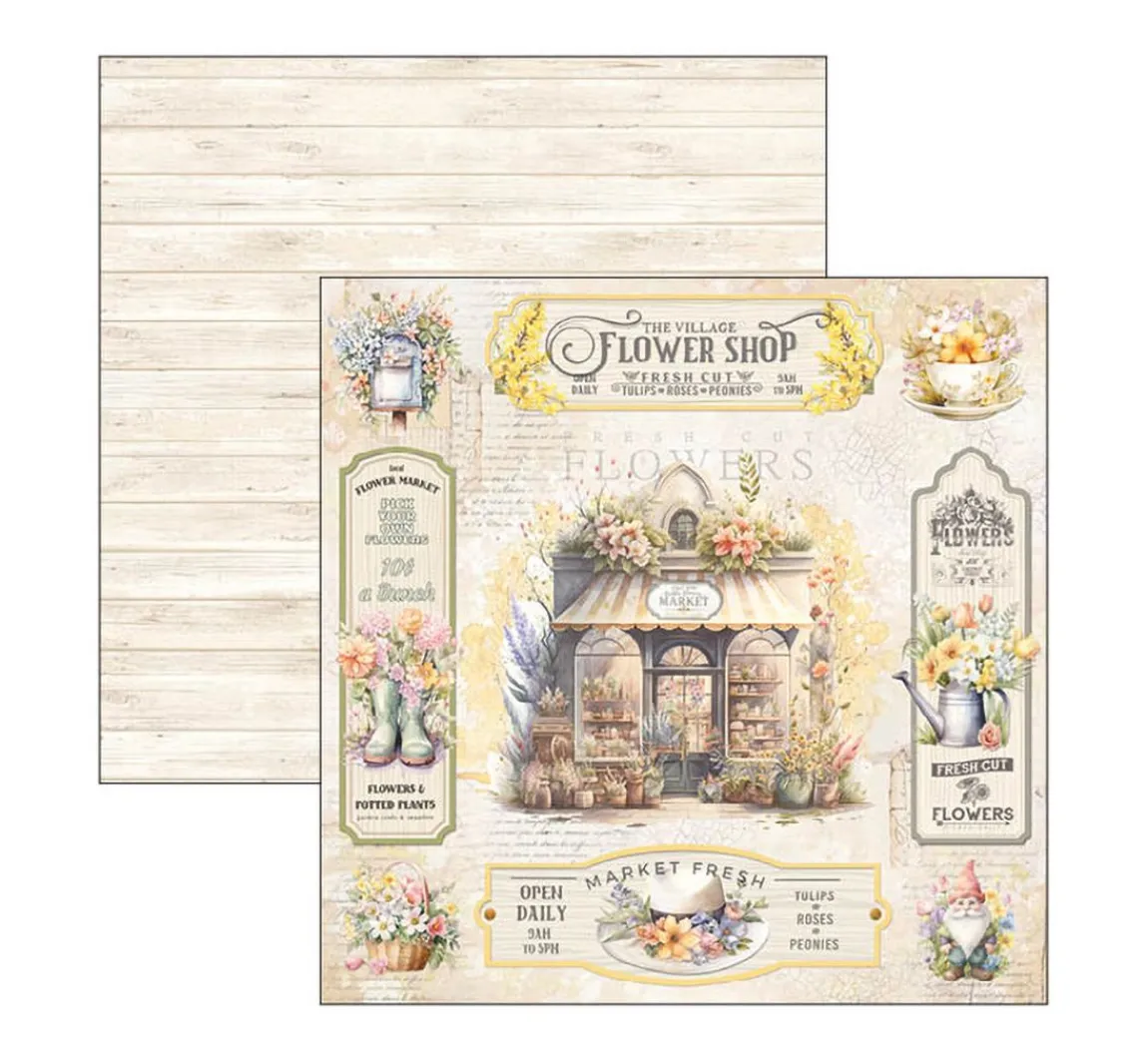 Discount Ciao Bella Scrapbook-Papier "Flower Shop"
