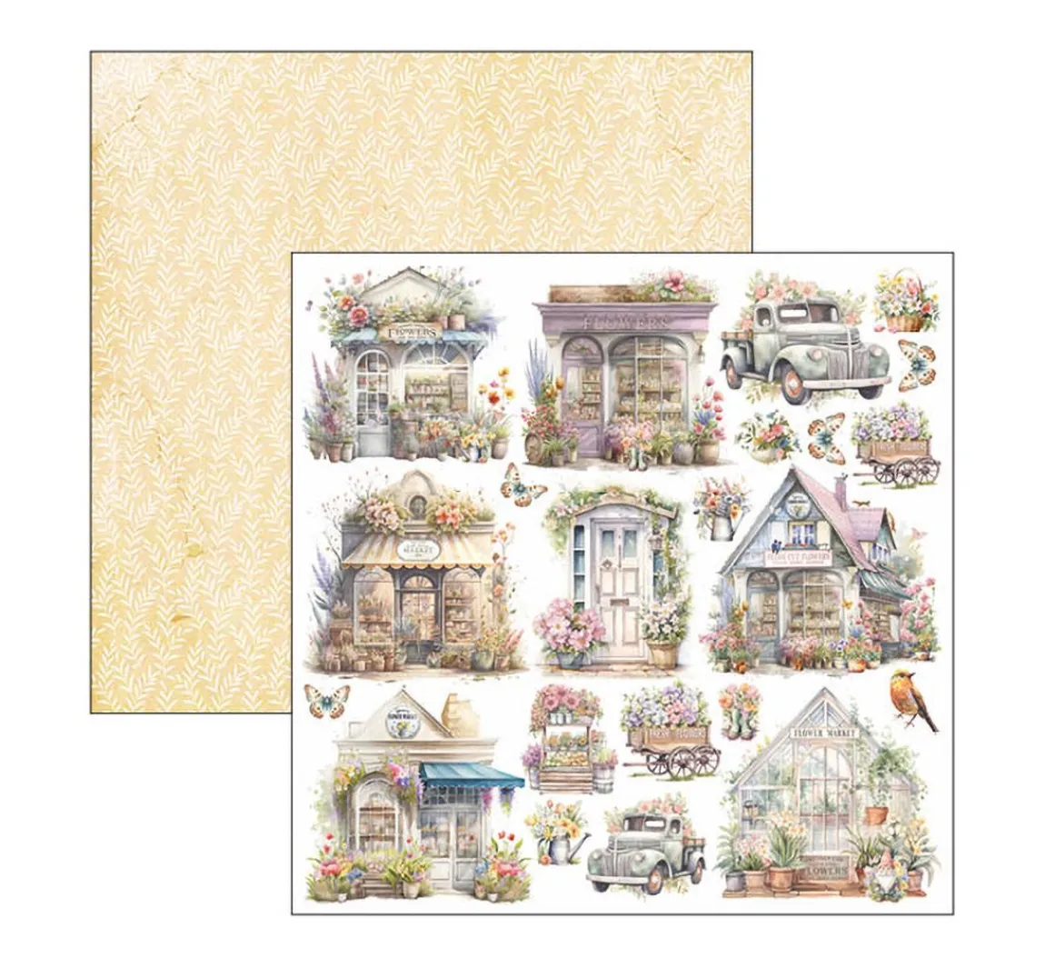 Discount Ciao Bella Scrapbook-Papier "Flower Shop"