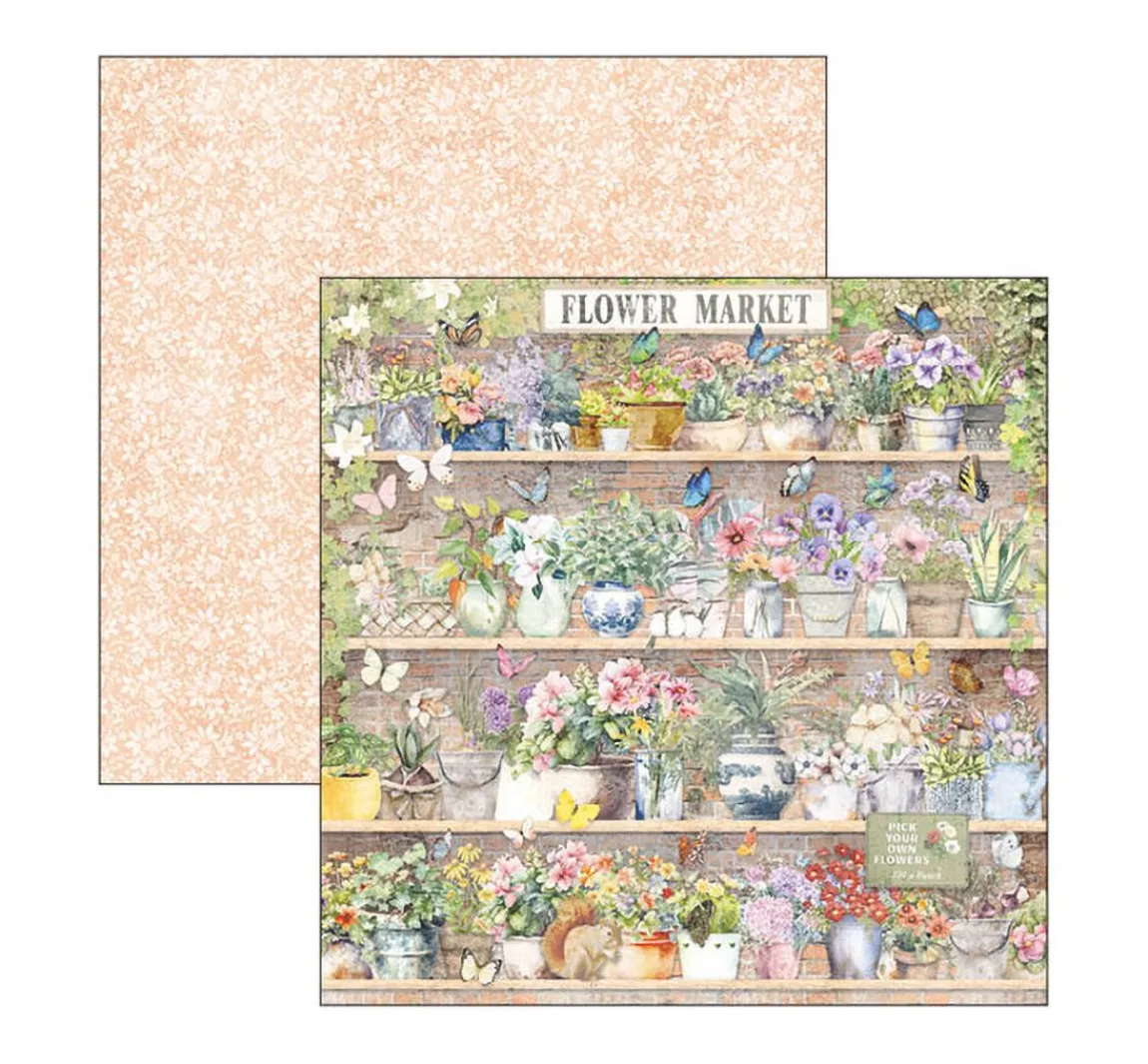 Discount Ciao Bella Scrapbook-Papier "Flower Shop"