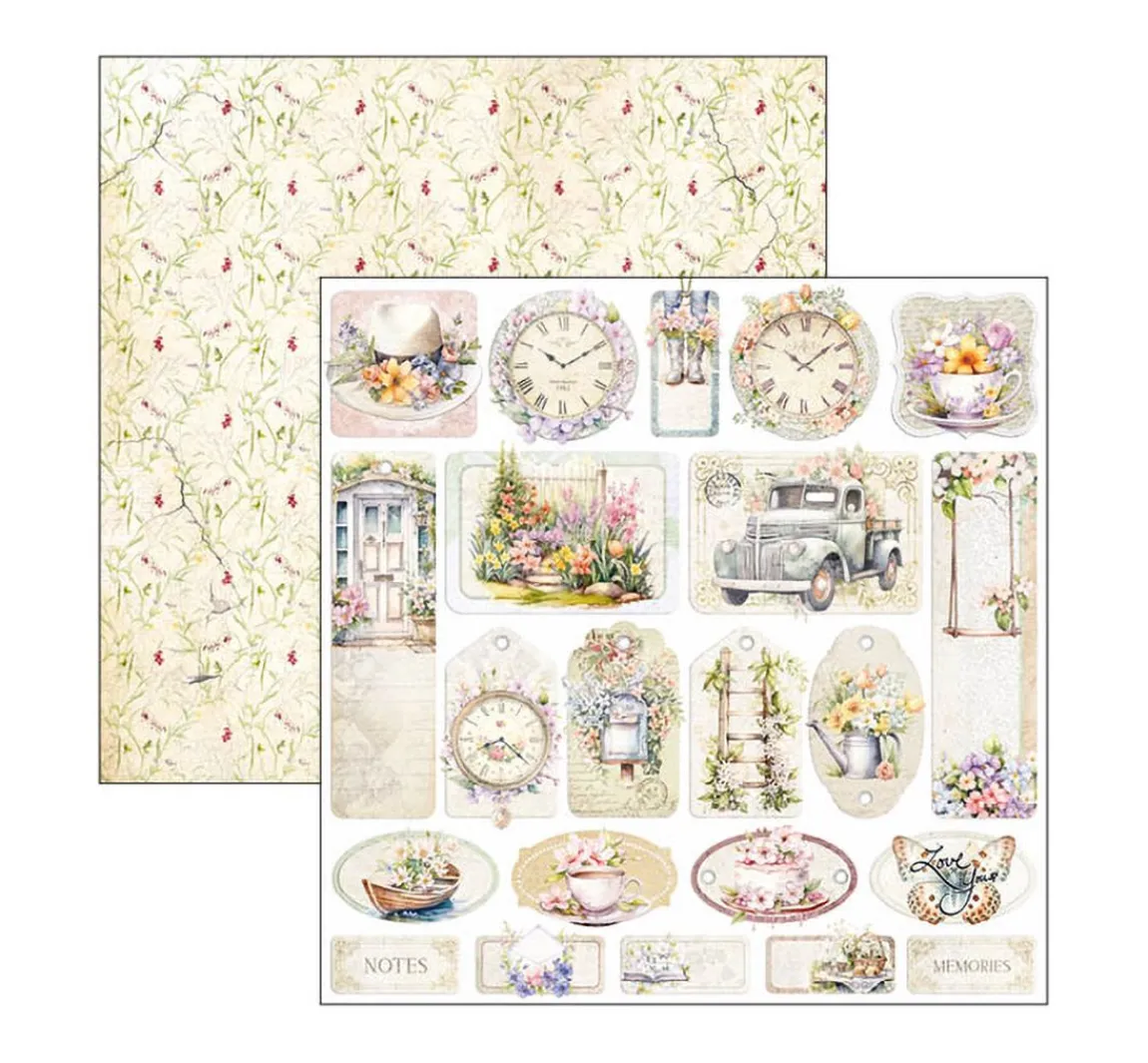 Discount Ciao Bella Scrapbook-Papier "Flower Shop"