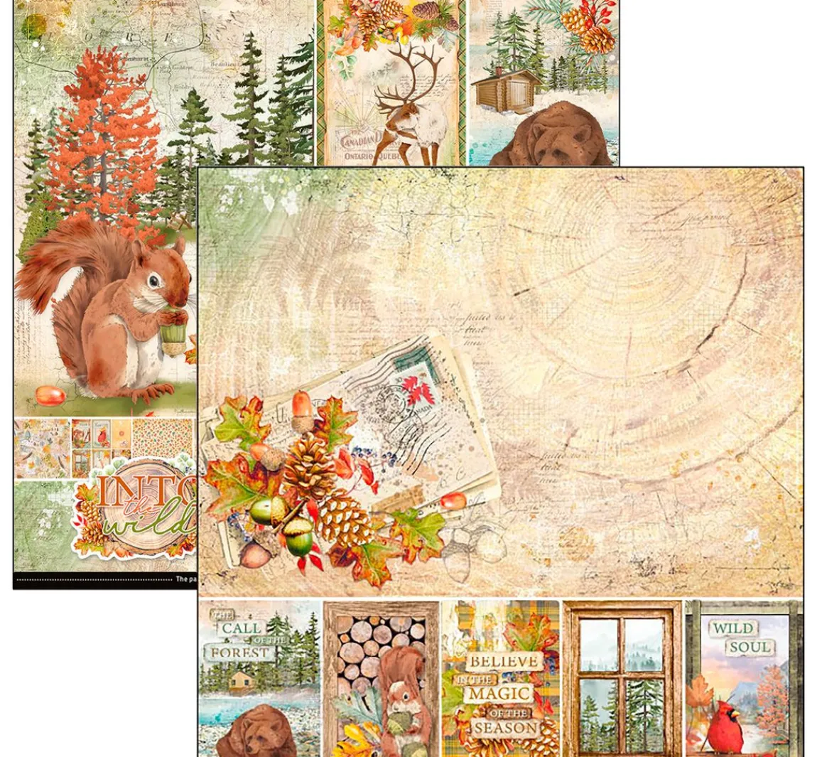 Ciao Bella Scrapbook-Papier "Into the Wild"