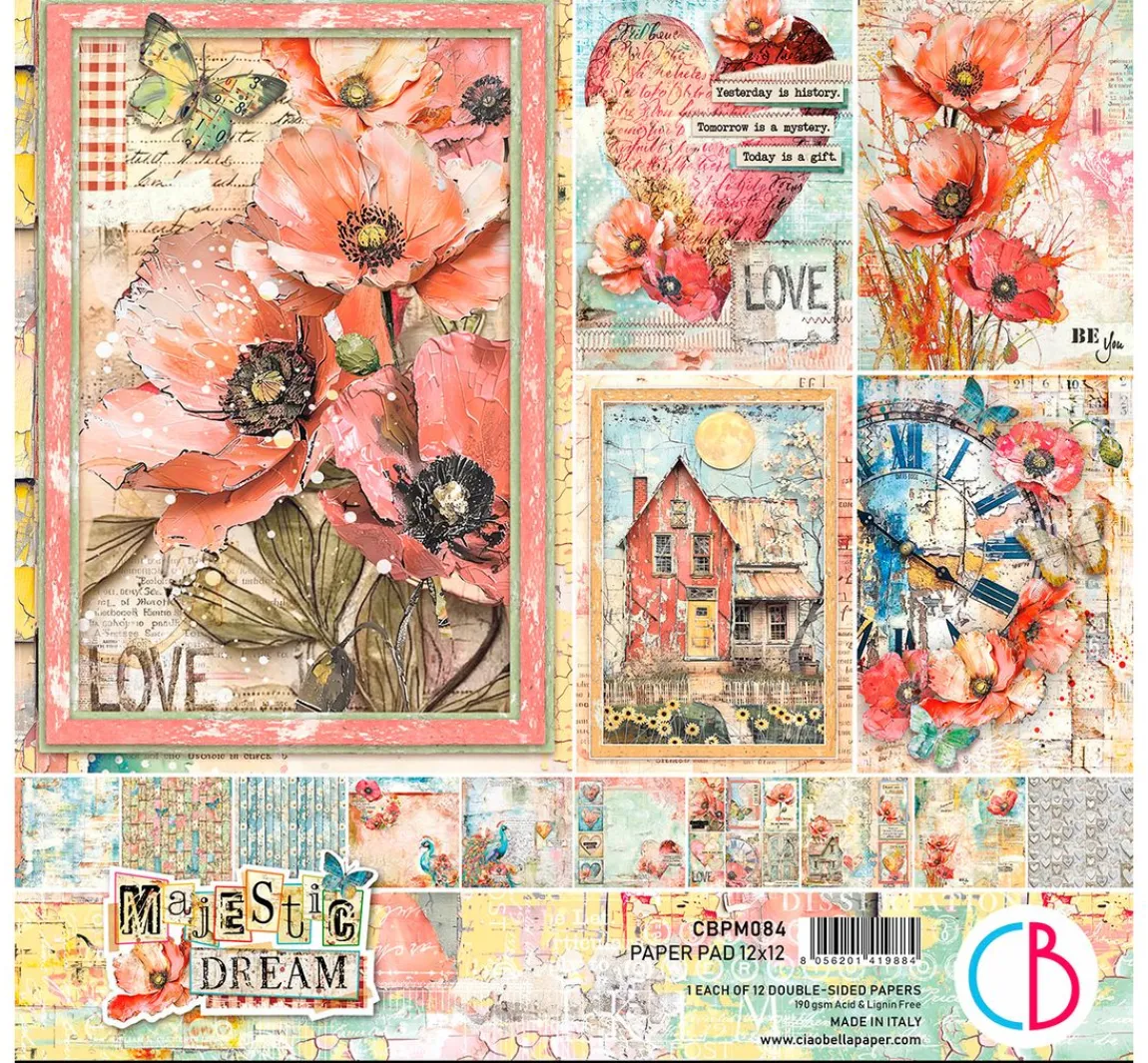 Sale Ciao Bella Scrapbook-Papier "Majestic Dream"