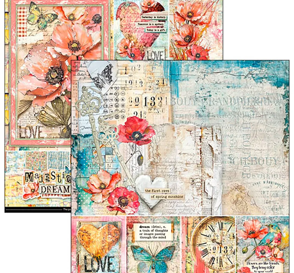 Sale Ciao Bella Scrapbook-Papier "Majestic Dream"