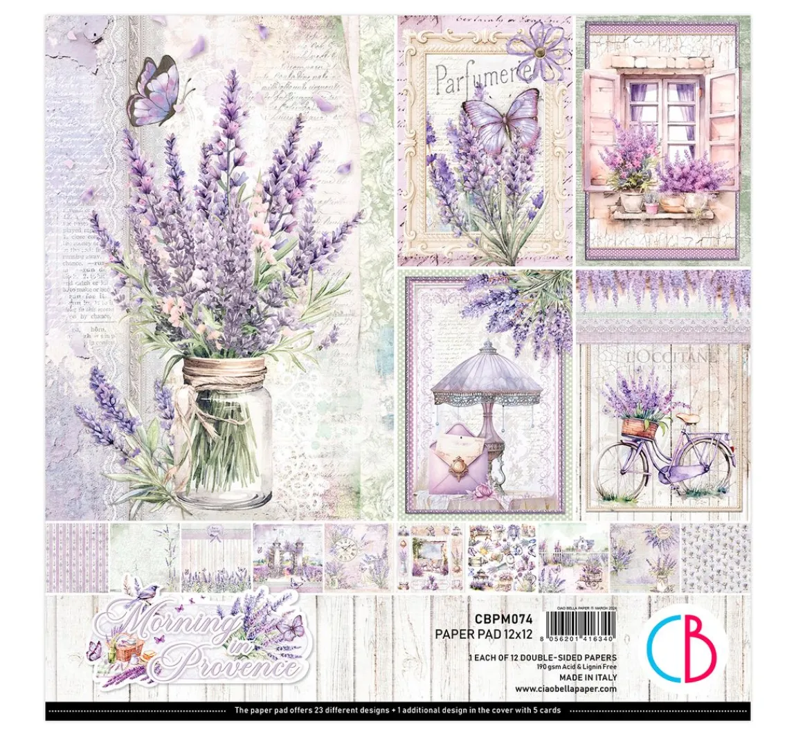 Best Ciao Bella Scrapbook-Papier "Morning in Provence"