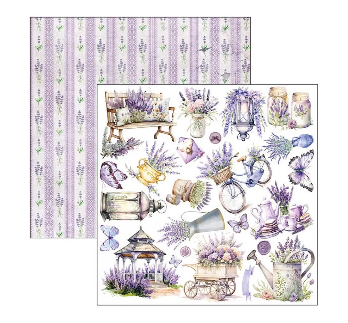 Best Ciao Bella Scrapbook-Papier "Morning in Provence"