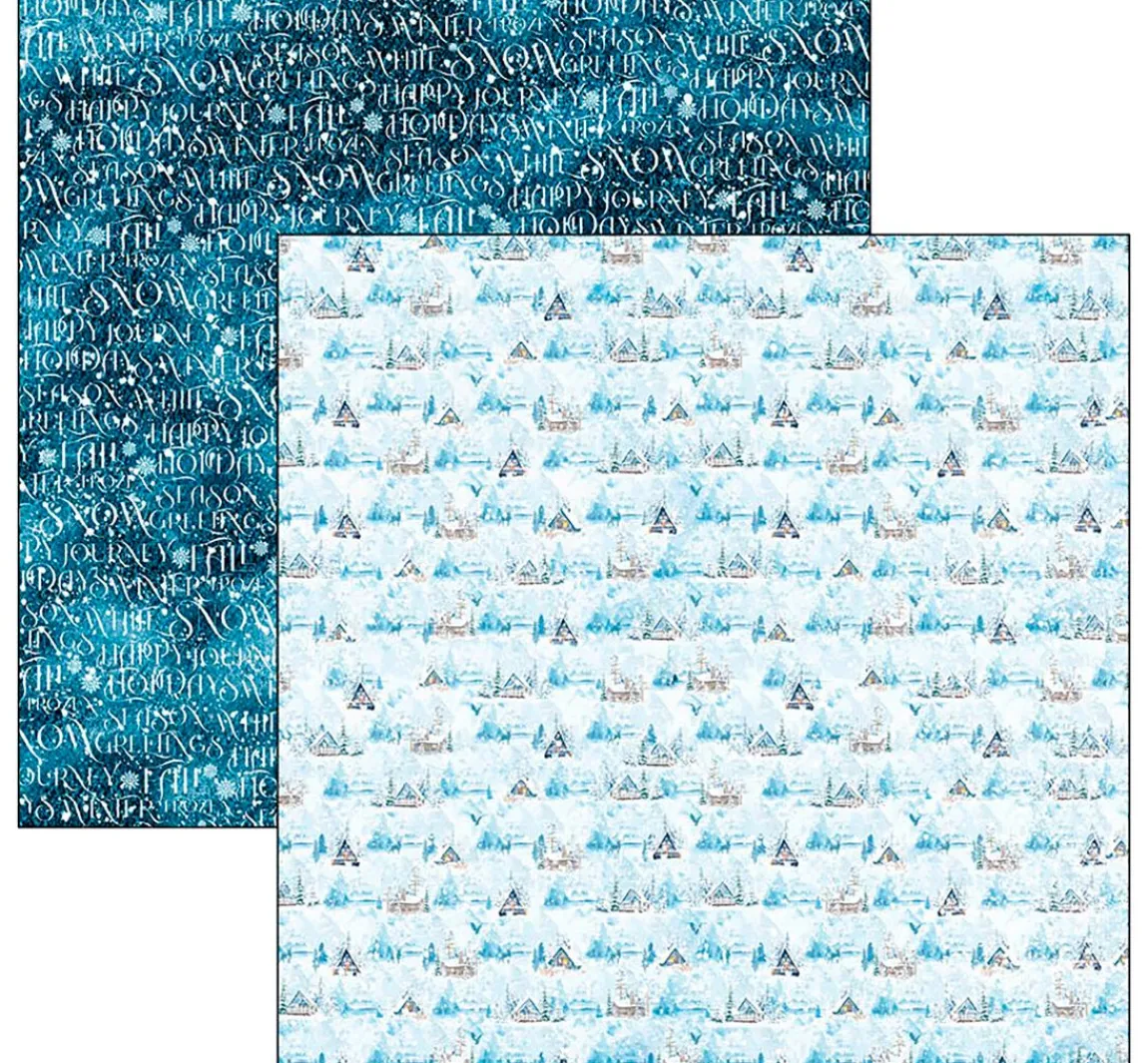 Clearance Ciao Bella Scrapbook-Papier "Winter Journey"