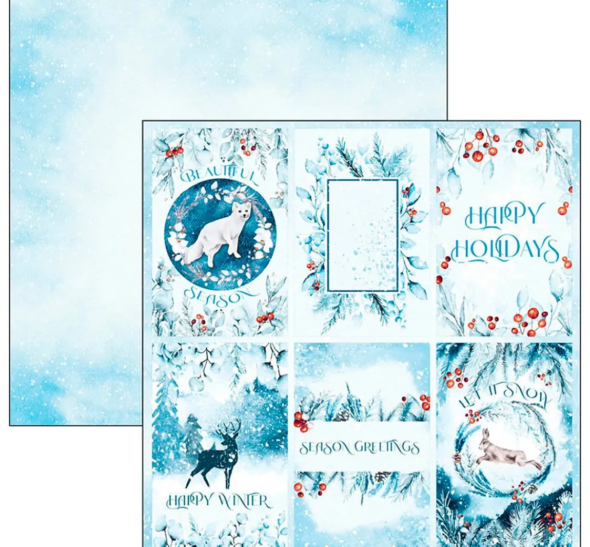 Clearance Ciao Bella Scrapbook-Papier "Winter Journey"