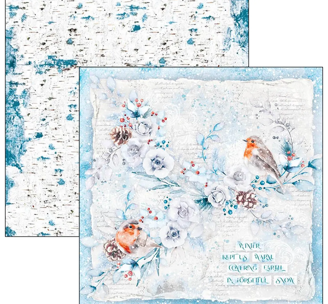 Clearance Ciao Bella Scrapbook-Papier "Winter Journey"
