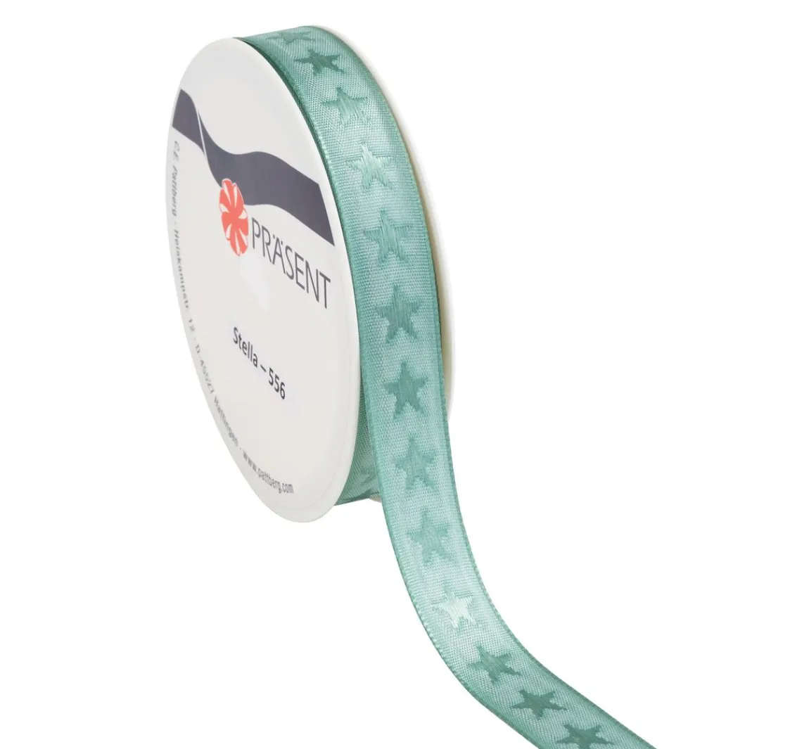 New PRÄSENT Seidenband "Sterne"