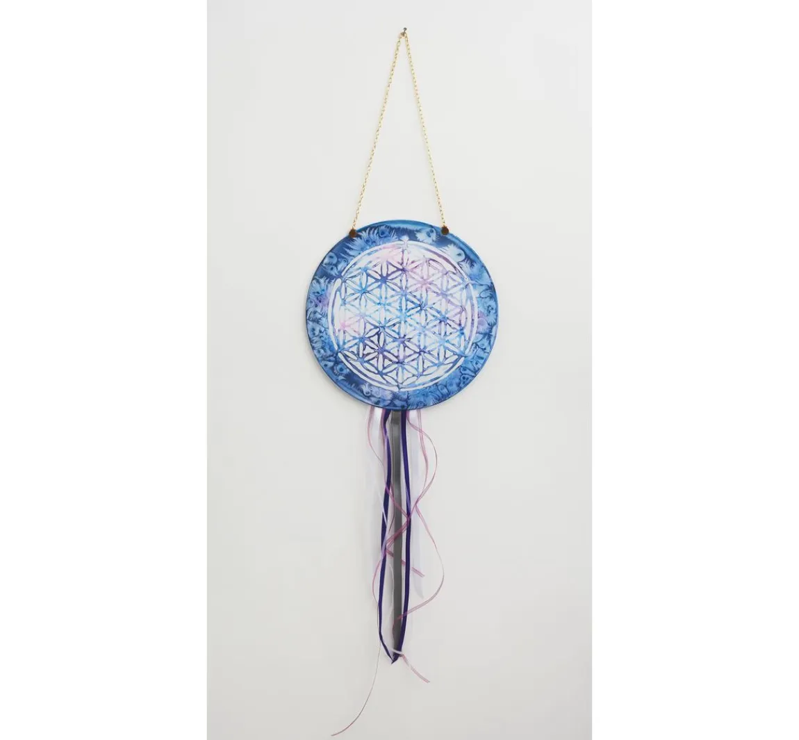 Sale IDEEN Seiden-Fensterbild rund, Ø 25cm