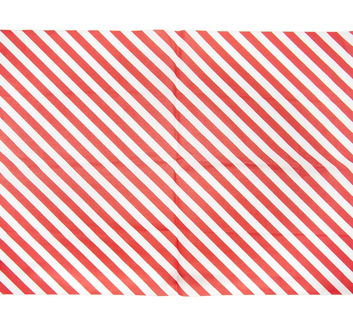 Outlet Rico Design Seidenpapier "Streifen Rot/Weiß"