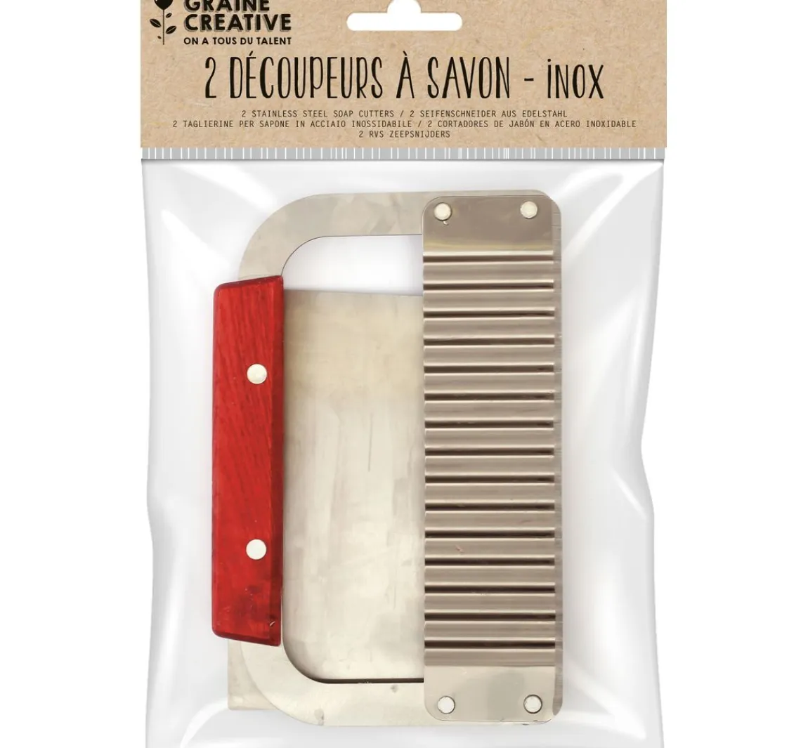 Sale Graine Creative Seifenschneider aus Edelstahl, 2er Set