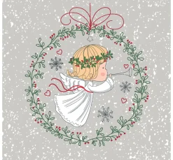 Best Paper+Design Serviette "Angel Child"