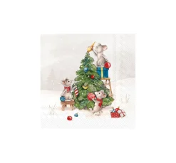 Clearance IHR Serviette "Baum schmücken"